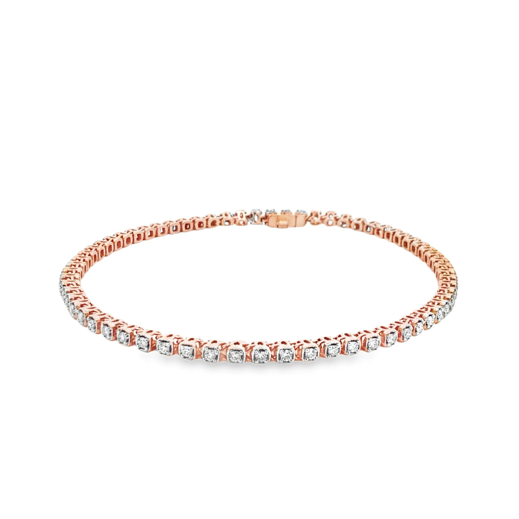 Tennis Rose Gold Bracelet