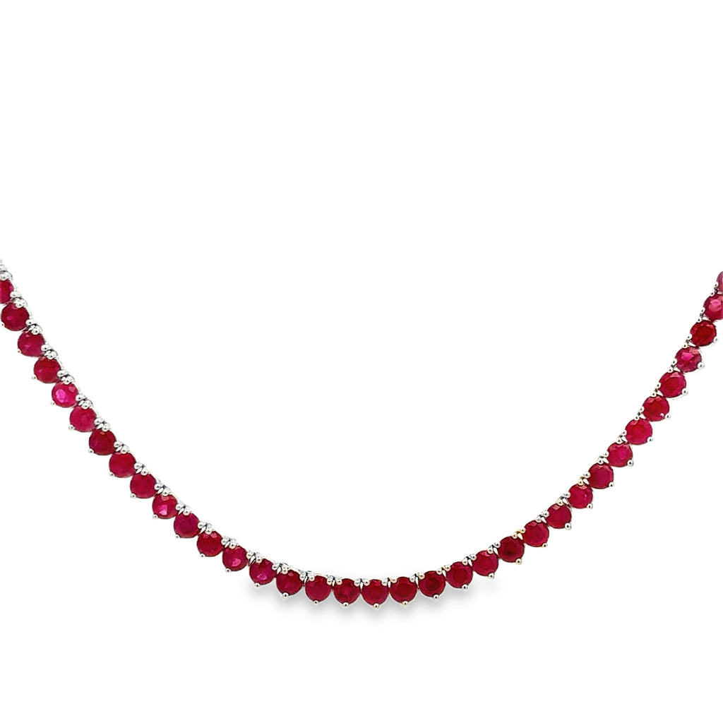 Ruby Diamond Necklace