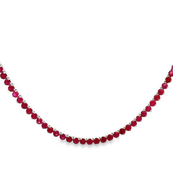 Ruby Diamond Necklace