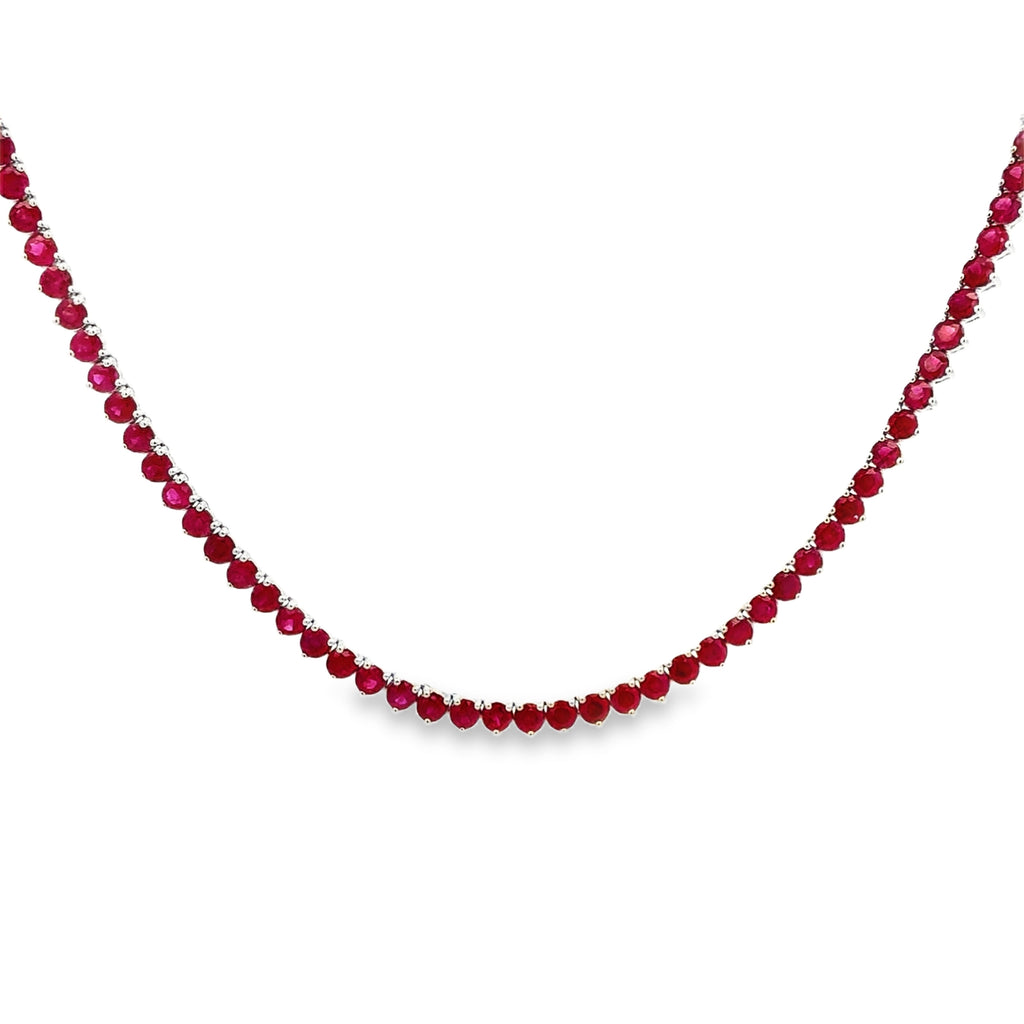 Ruby Diamond Necklace