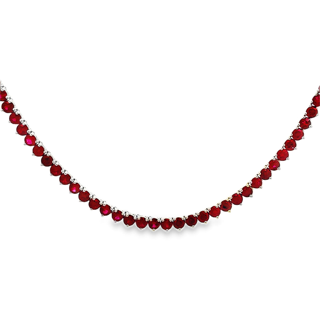 Ruby Diamond Necklace