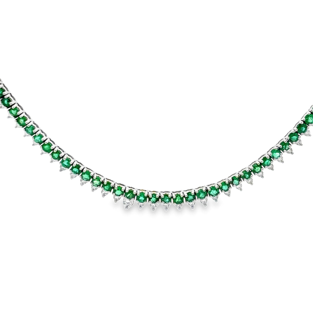 Emerald Diamond Necklace