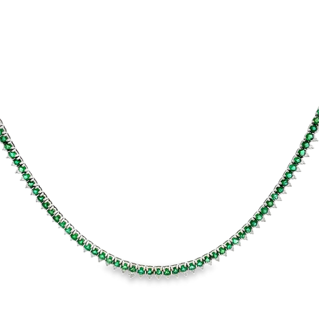 Emerald Diamond Necklace