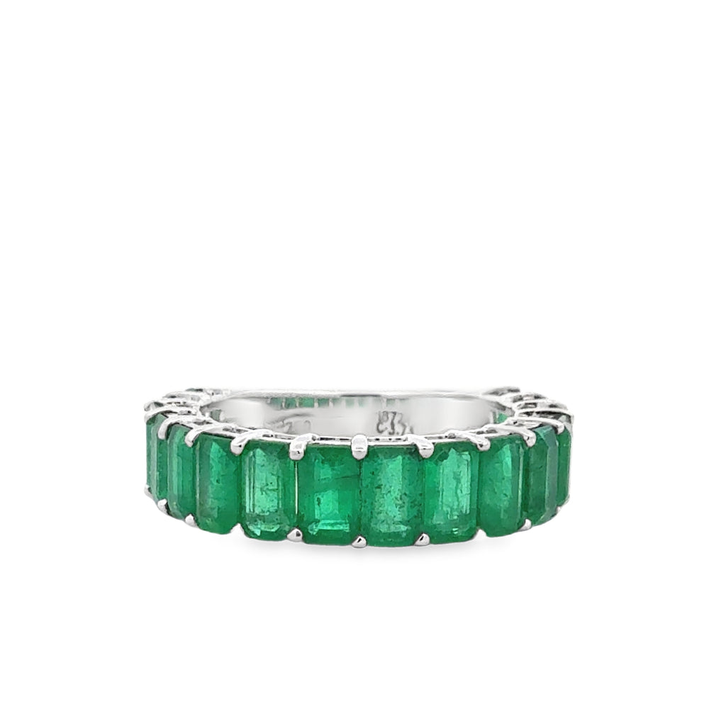 Emerald White Gold Ring