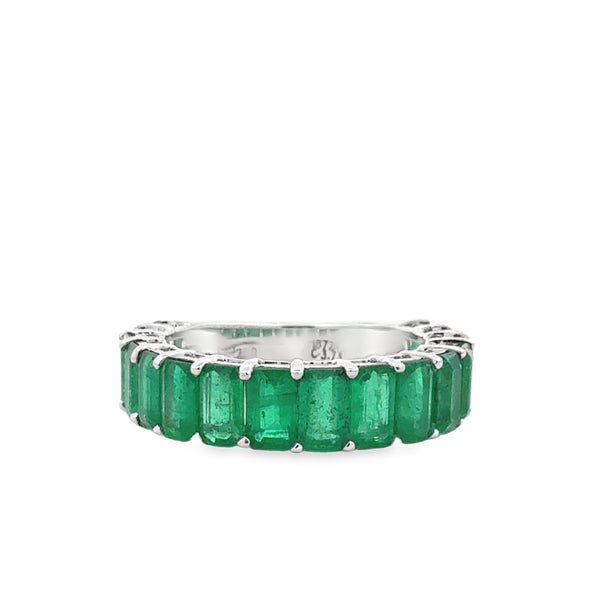 Emerald White Gold Ring