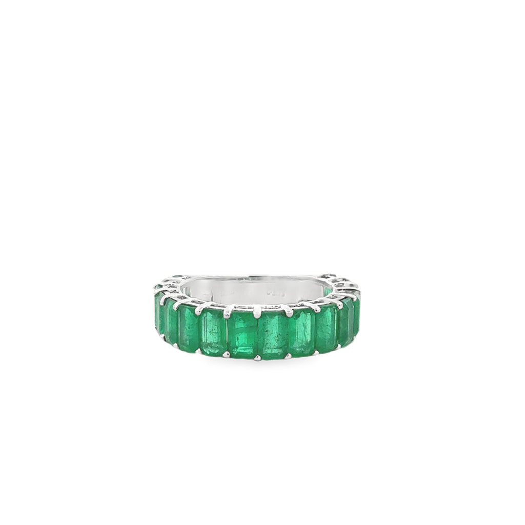 Emerald White Gold Ring