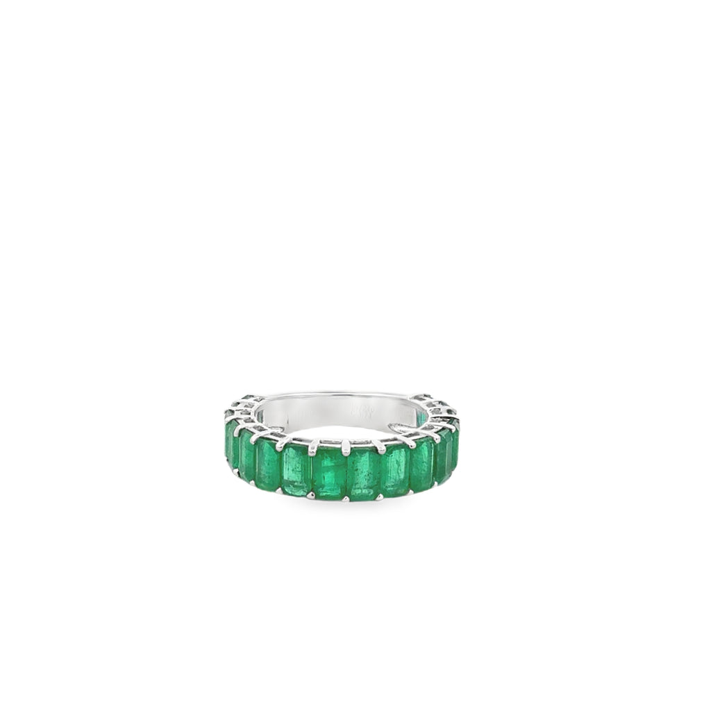 Emerald White Gold Ring