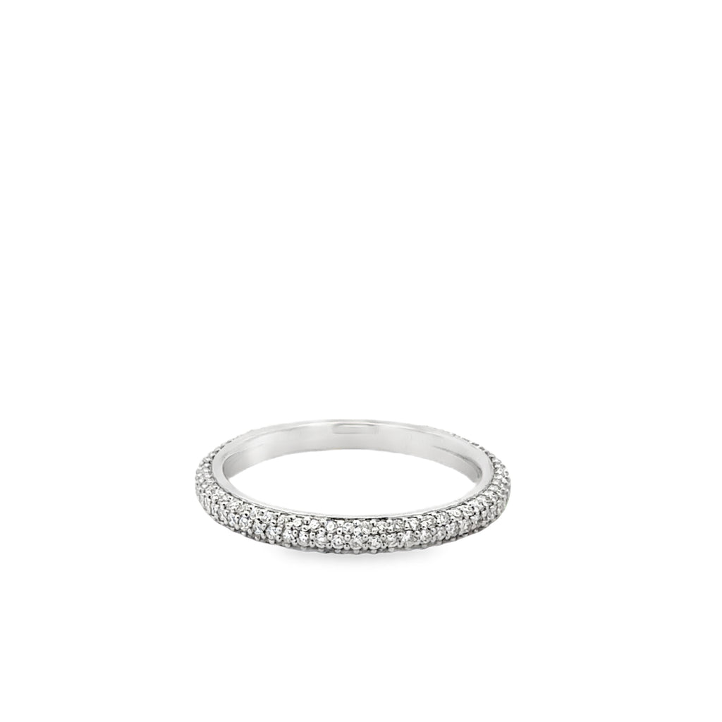 White Gold Diamond Band Ring