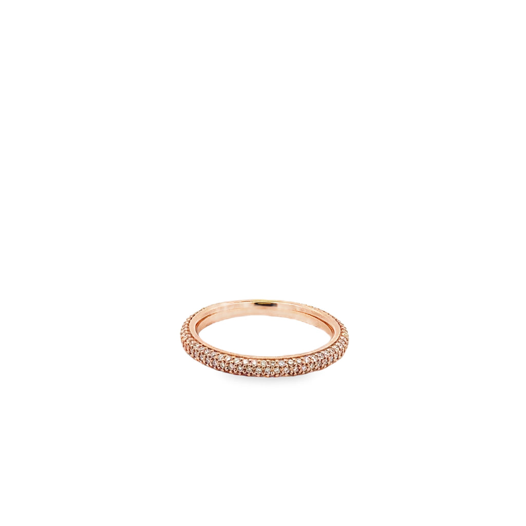 Rose Gold Diamond Band Ring