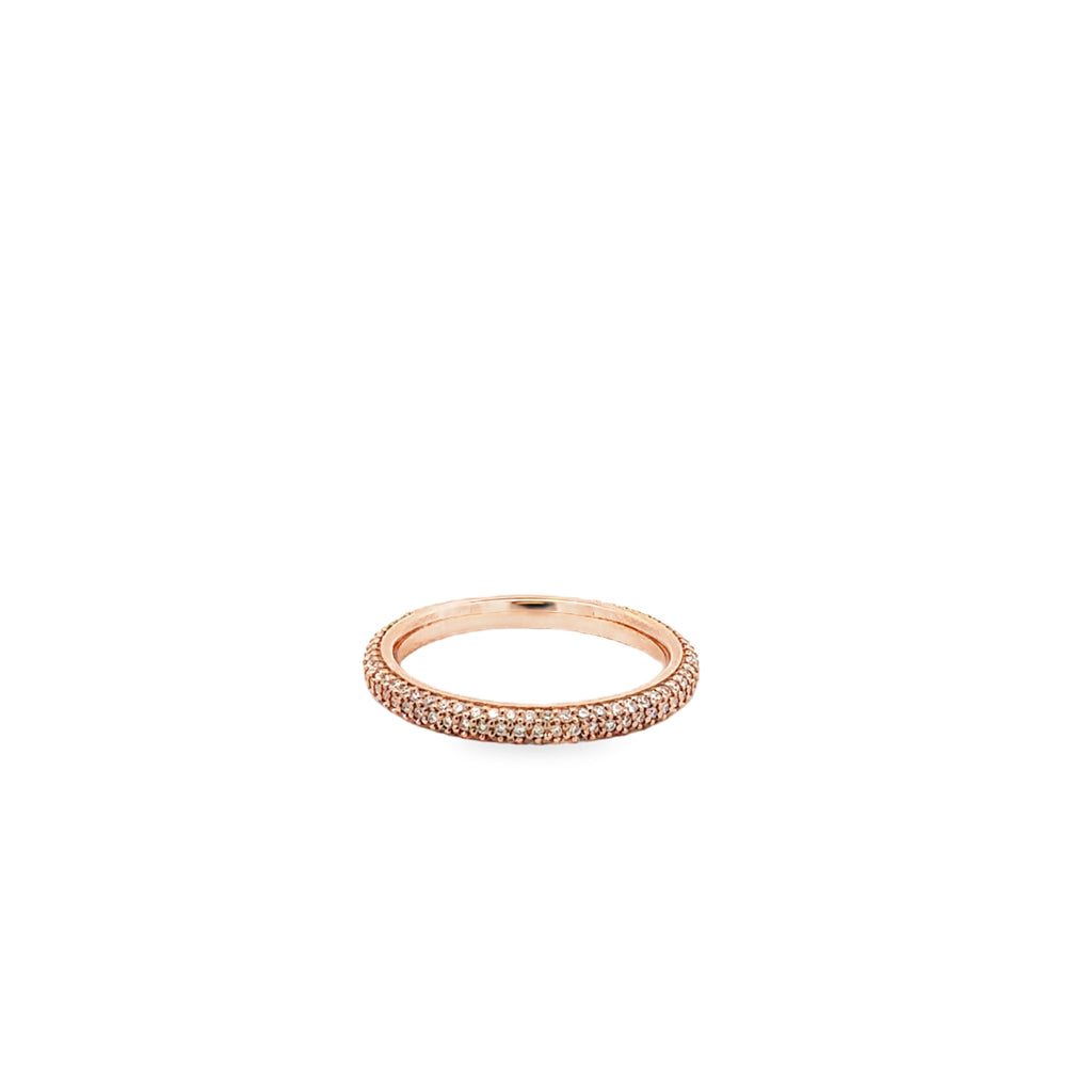 Rose Gold Diamond Band Ring