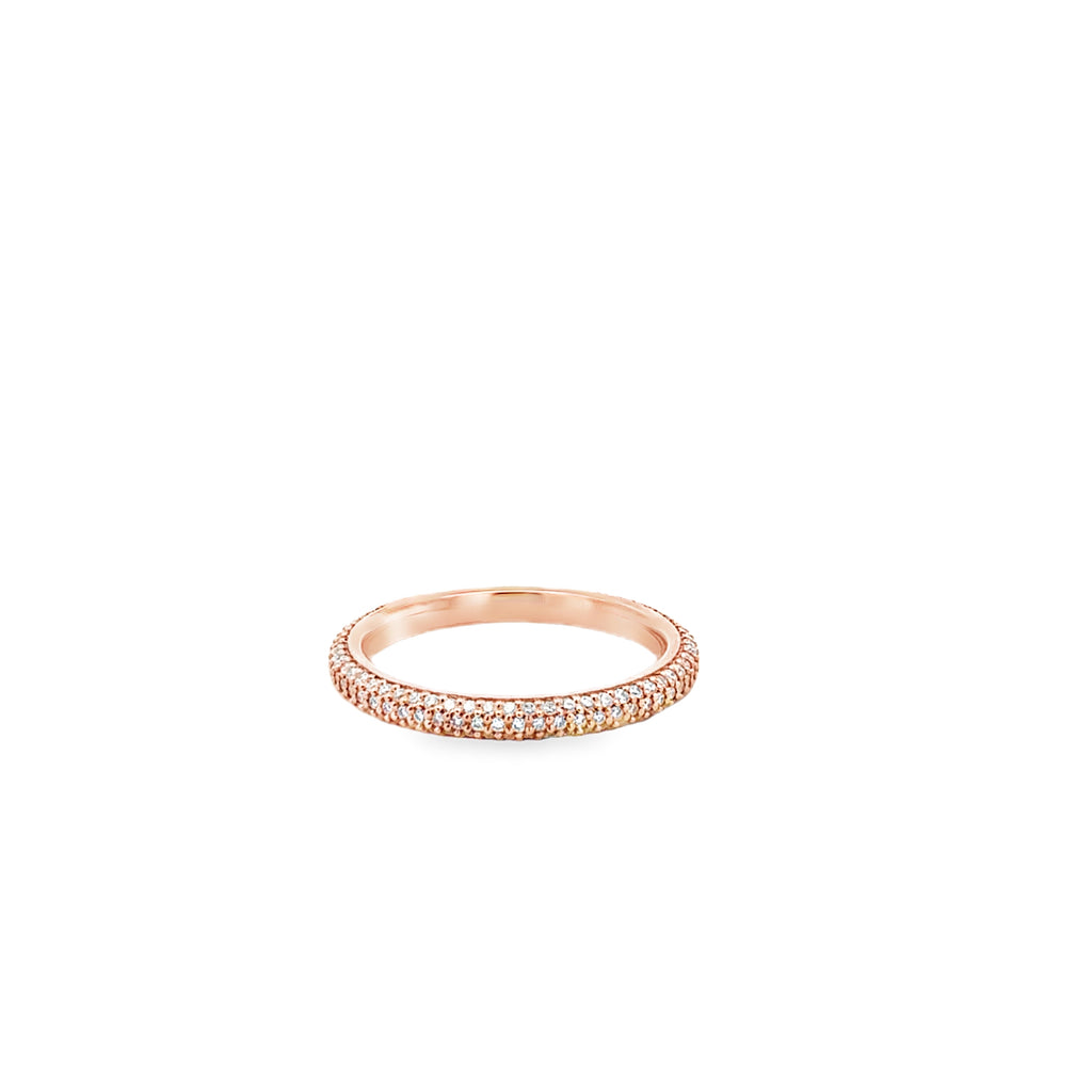 Rose Gold Diamond Band Ring