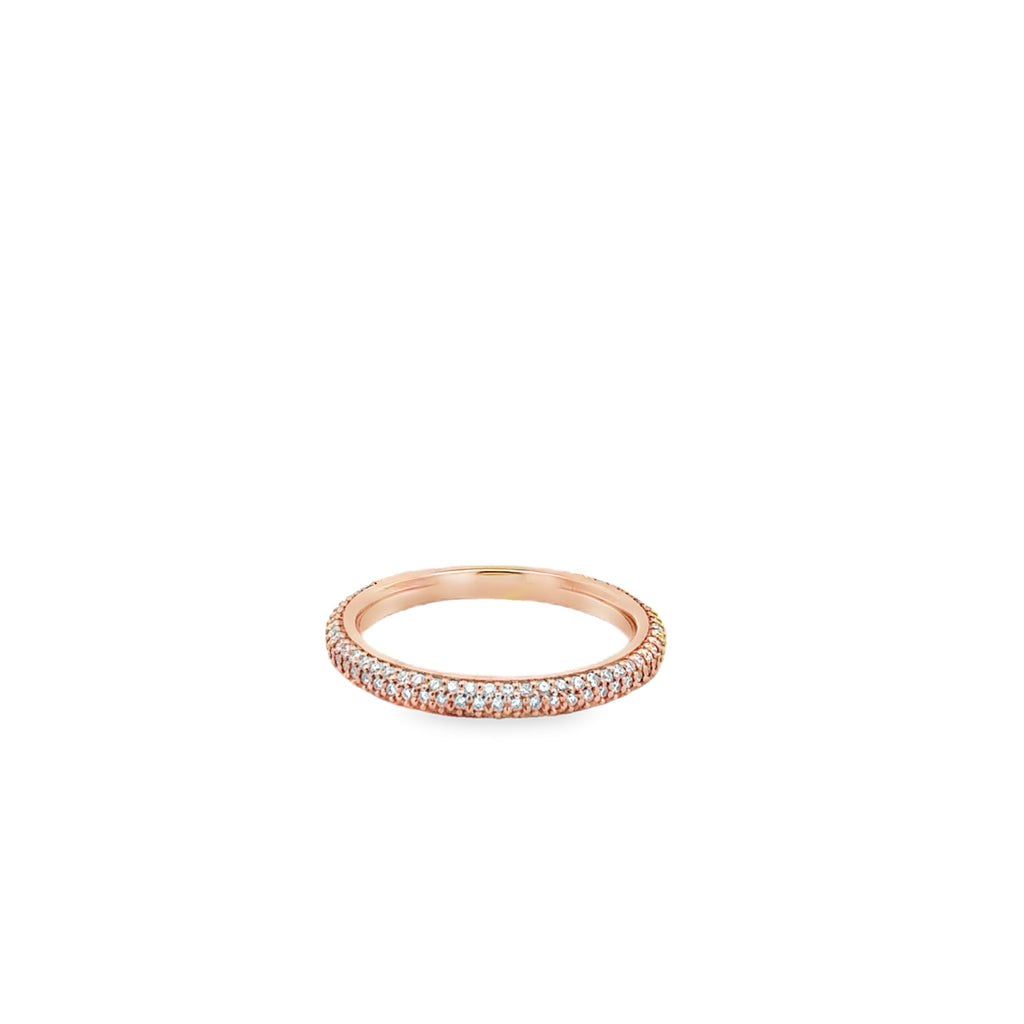 Rose Gold Diamond Band Ring