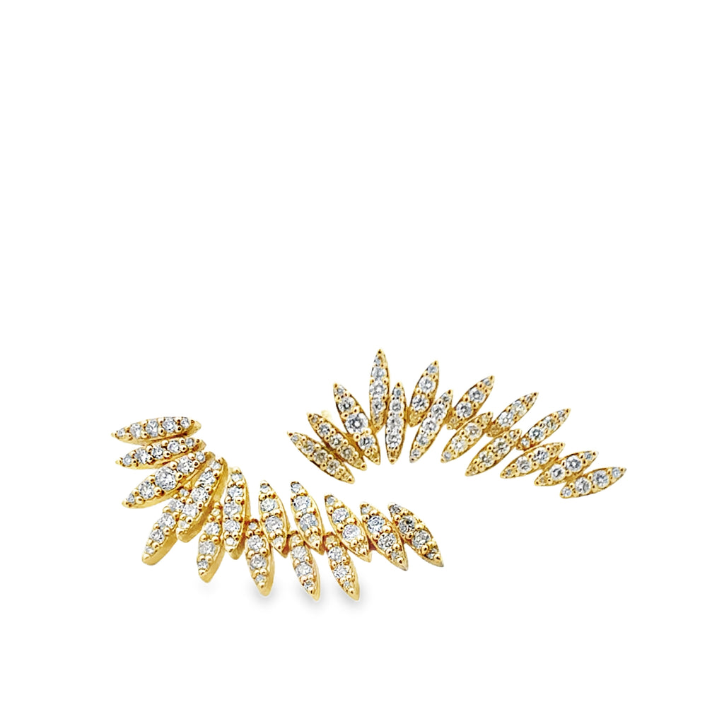 Diamond Wing Earrings