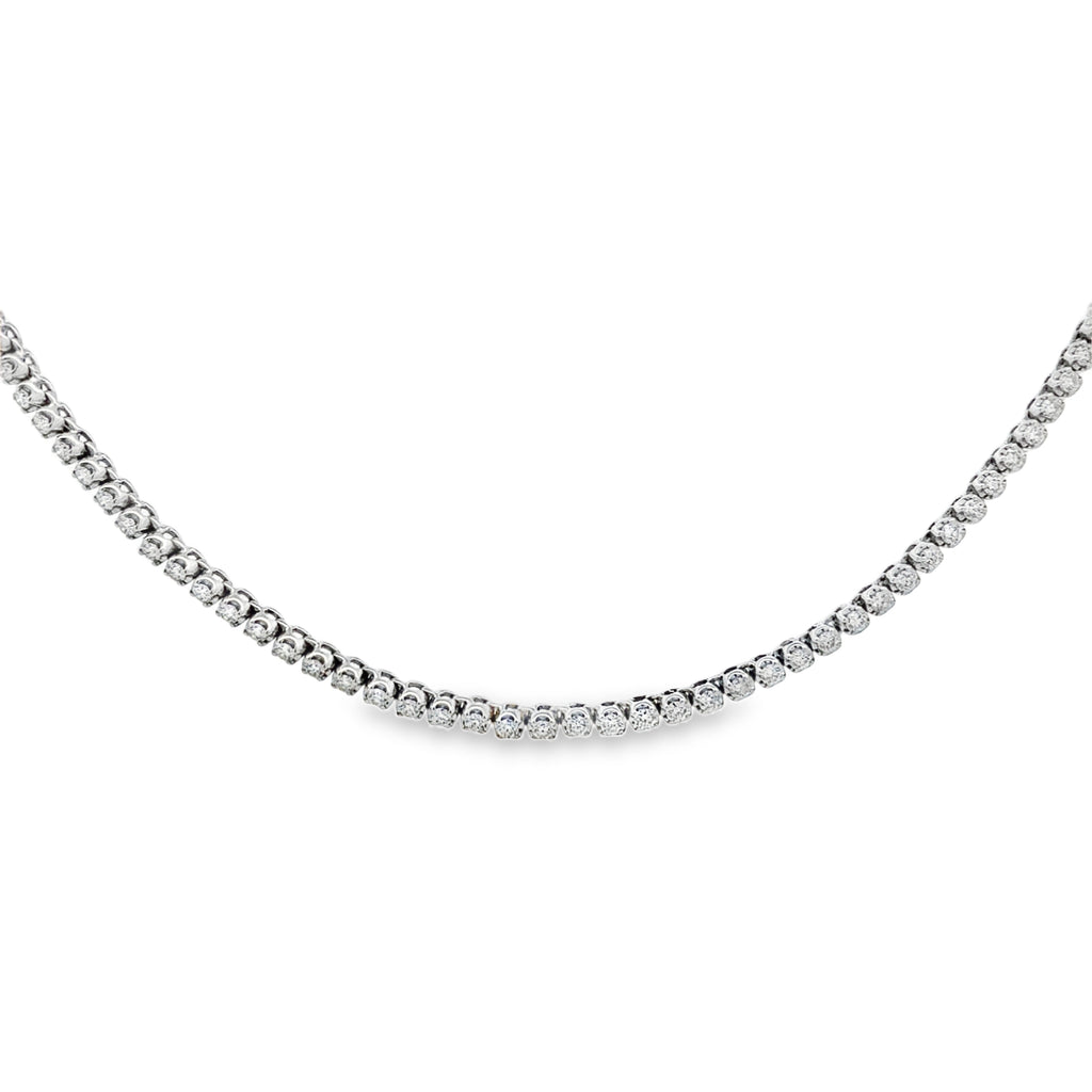 Diamond Tennis Necklace By Gioielli di Valenza