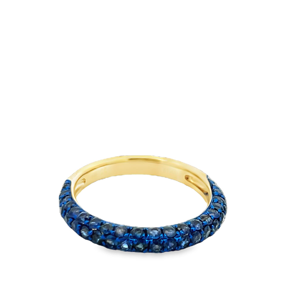 Sapphire Gold Band