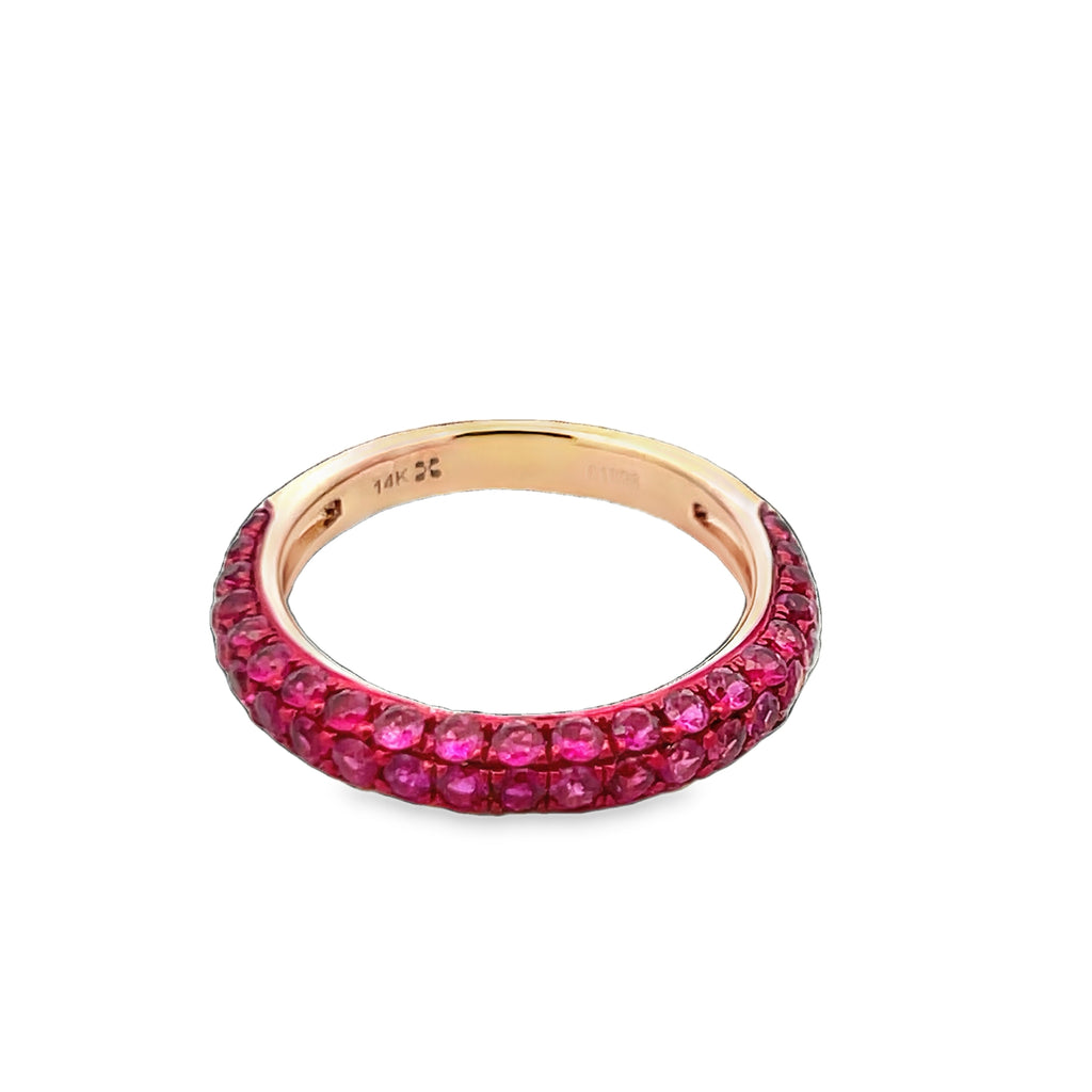 Ruby Rose Gold Band