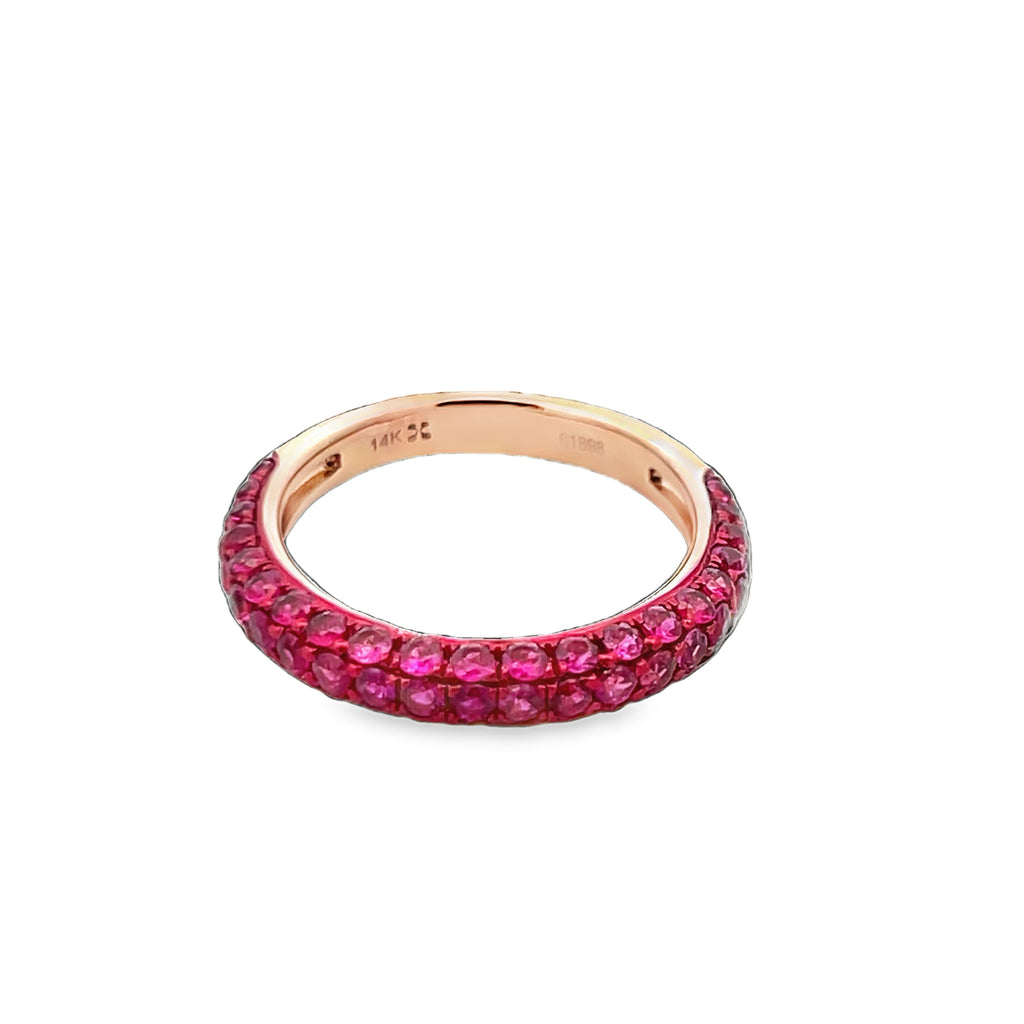 Ruby Rose Gold Band