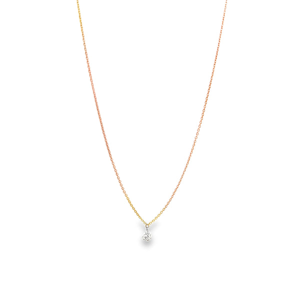 Rose Gold Single Diamond By Crivelli
