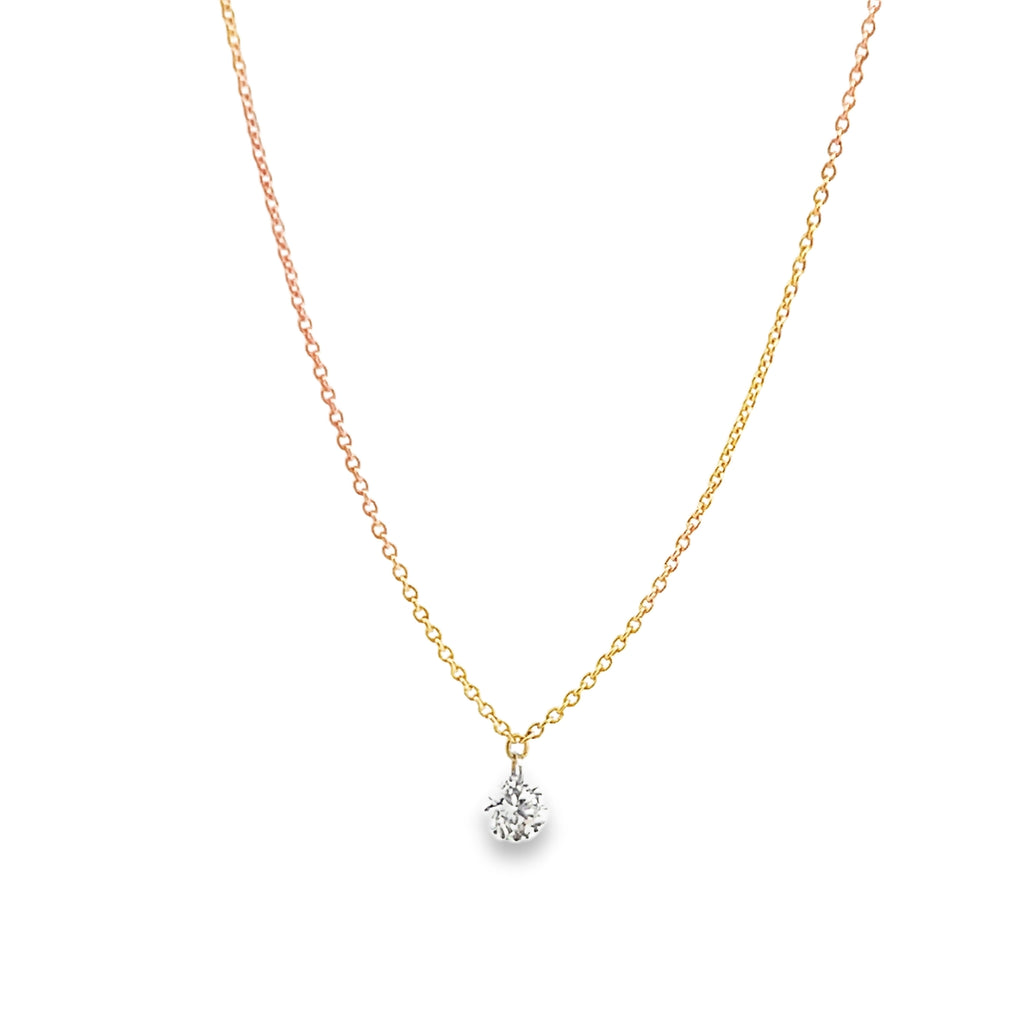 Rose Gold Single Diamond By Crivelli
