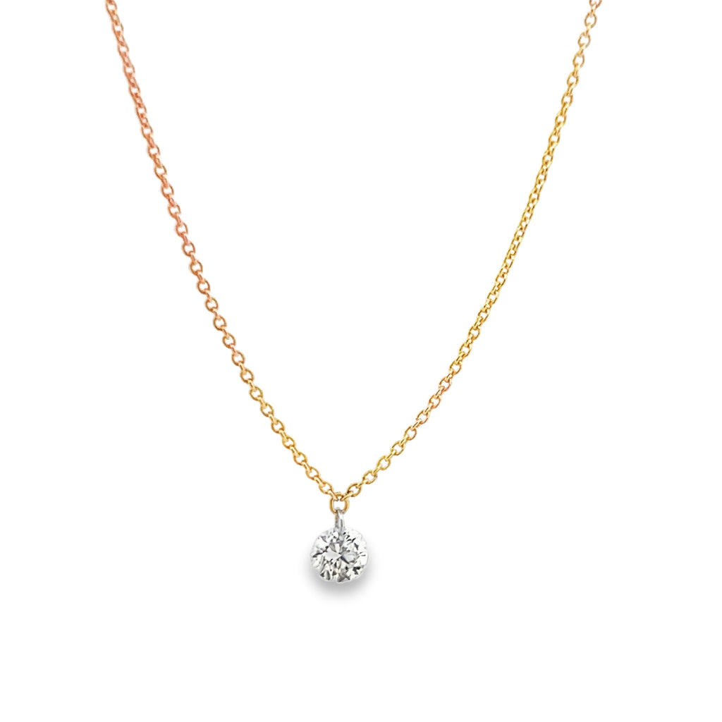 Rose Gold Single Diamond By Crivelli