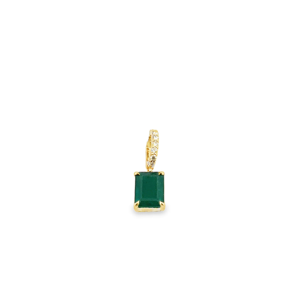 Emerald Diamond Pendant