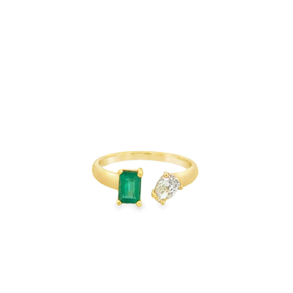 Eme Gold Diamond Ring