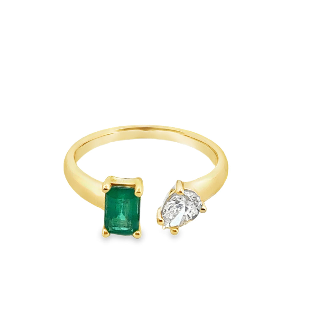 Eme Gold Diamond Ring