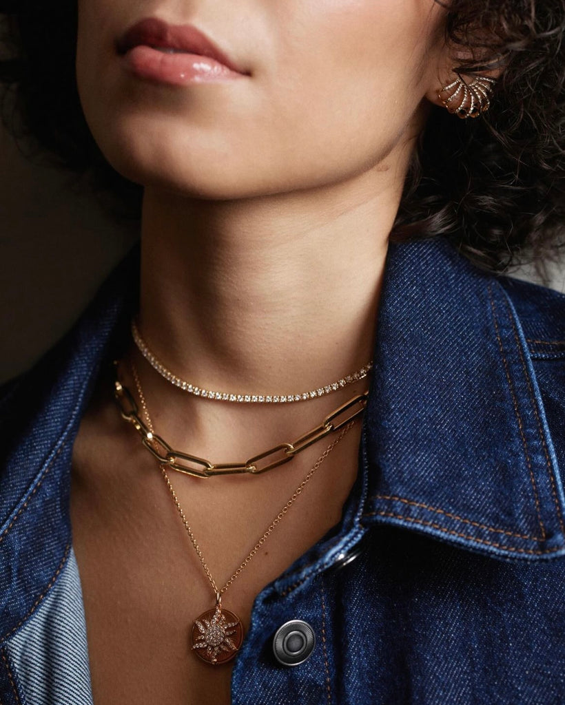 Incomparable Diamond Tennis Necklace