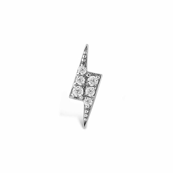 Thunder Bolt Diamond Stud Piercing