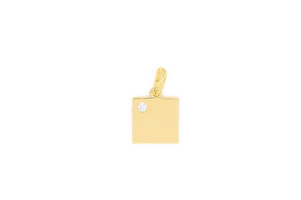 Lock Up My Love Gold Pendant