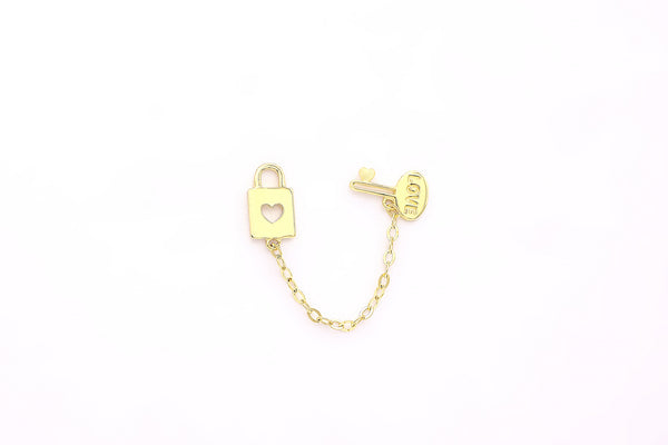 Hold Me Down Gold Earrings