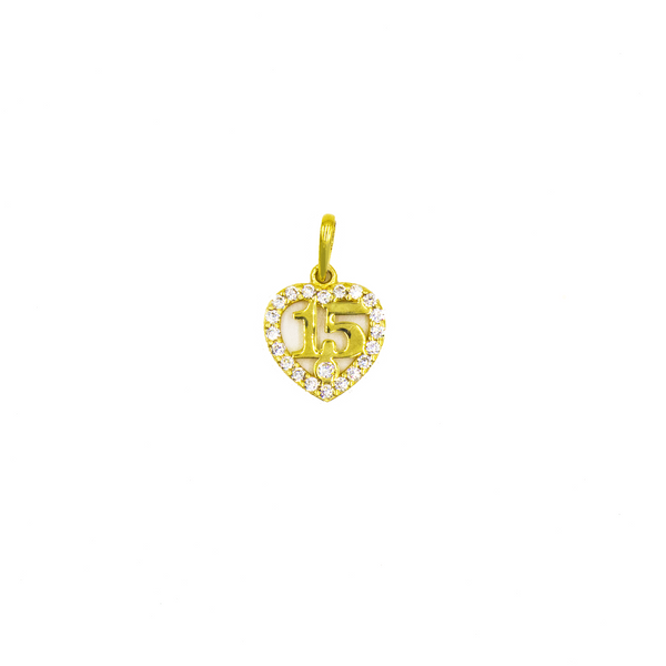 Sweet Fifteen Gold Pendant