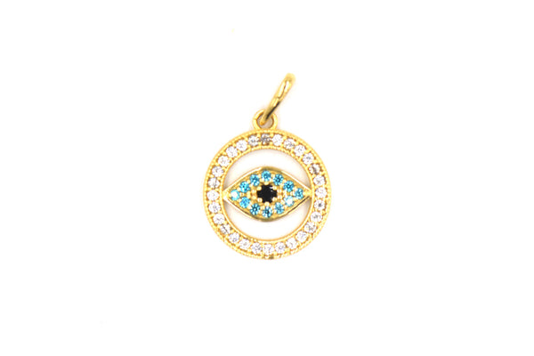 Ojo Protector Gold Pendant