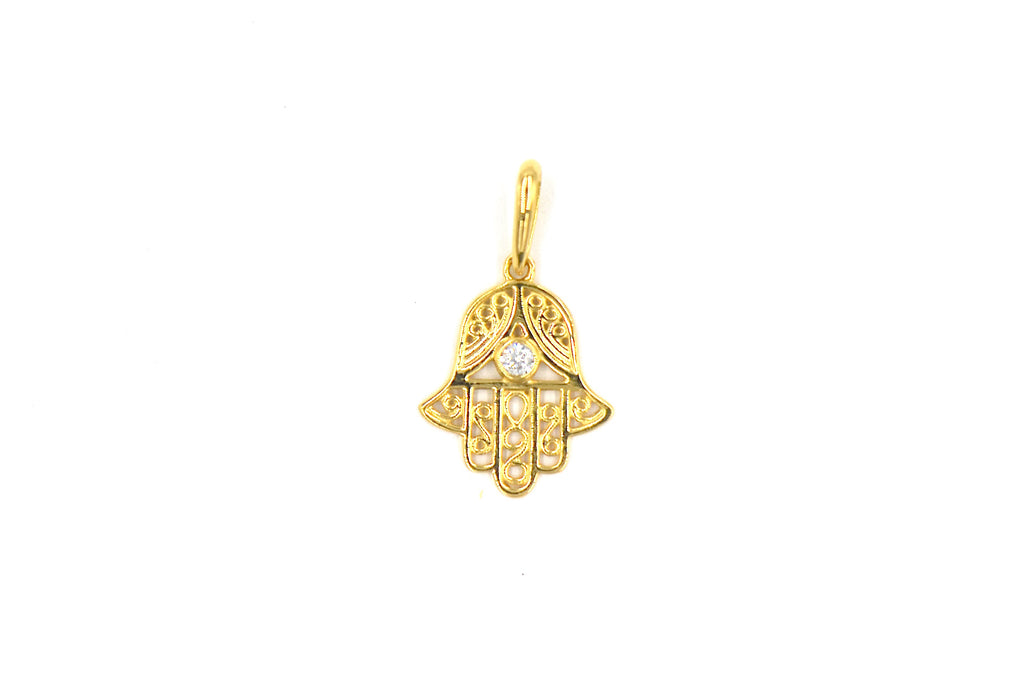 Hand of Fatima Gold PEndant