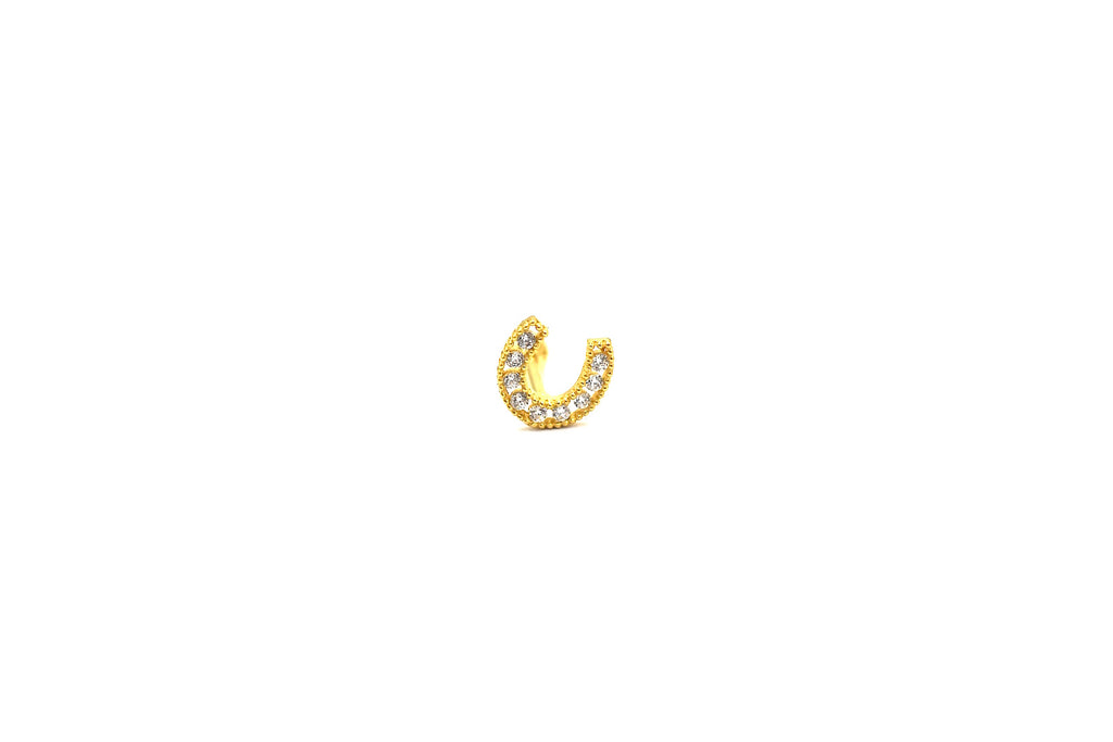 Lucky Horseshoe Gold Piercing