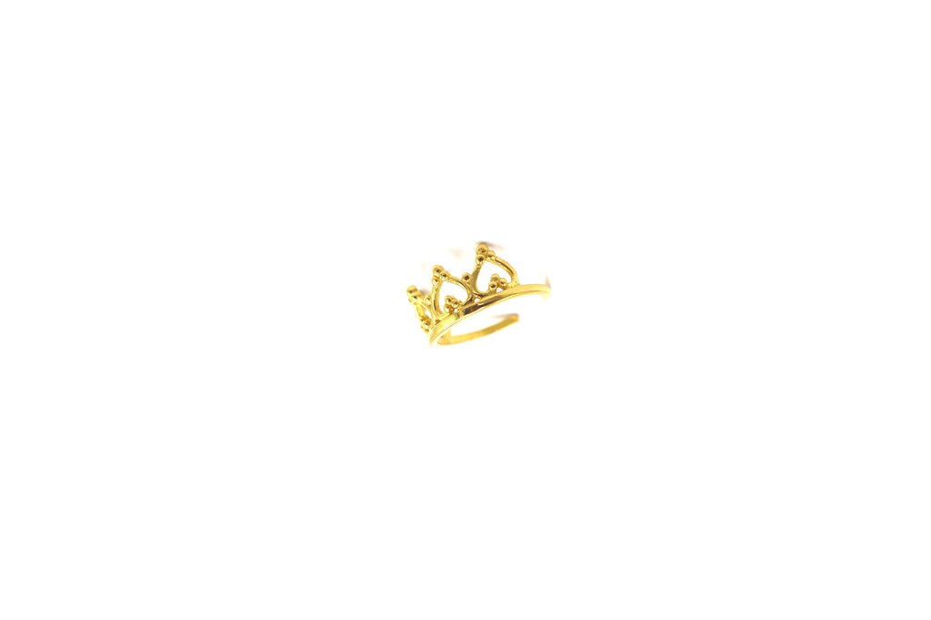 Heart Crown Gold Cuff