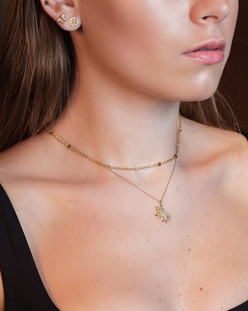 Unicorn Gold Pendant