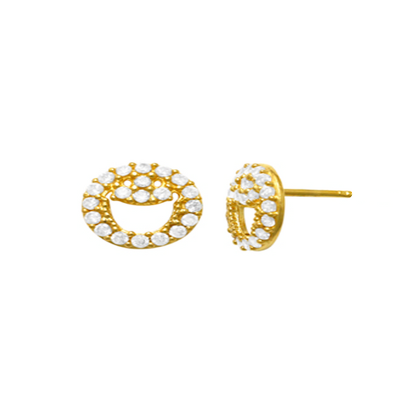 City Strobe Gold Earrings