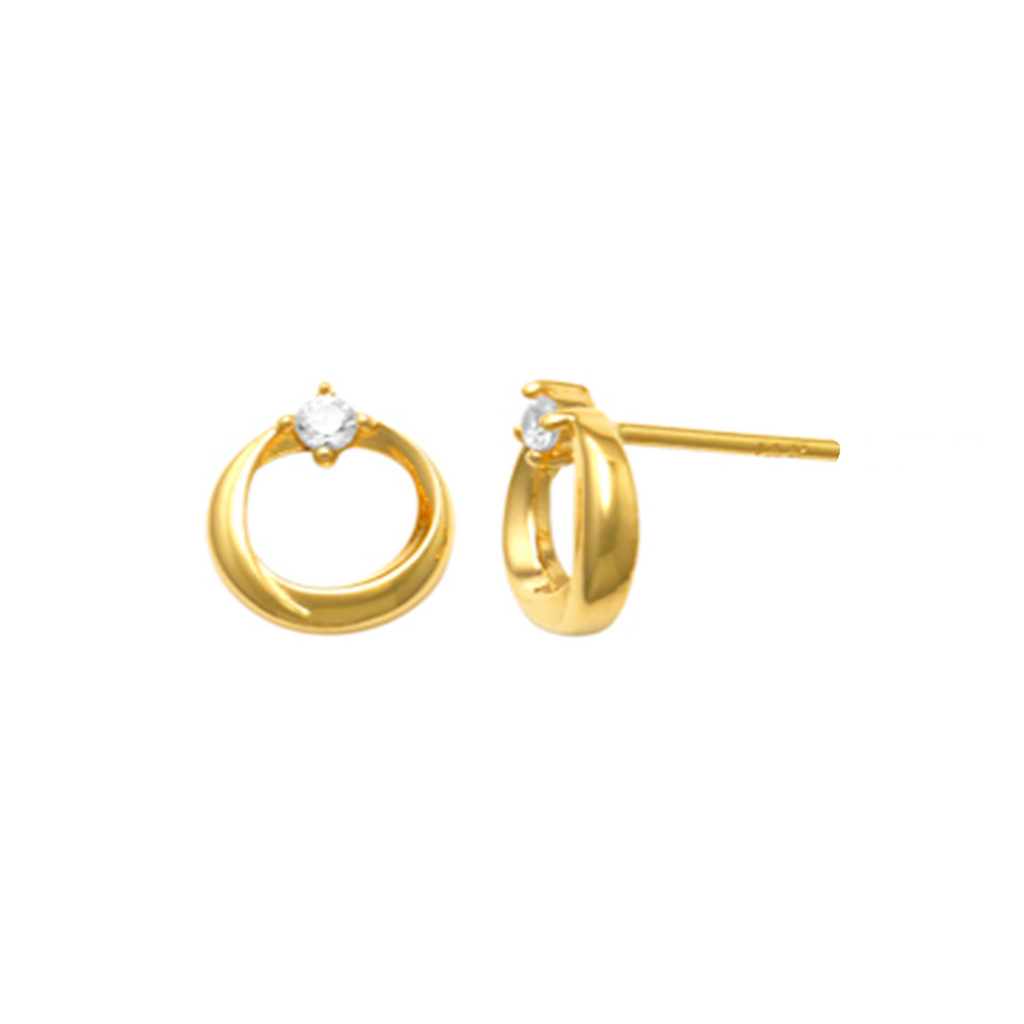 Devil in the Details Gold Earrings