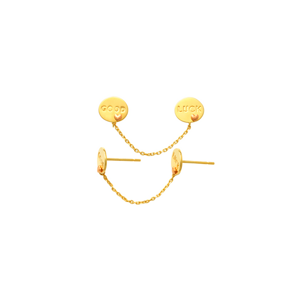 Good Luck Gold Earrings