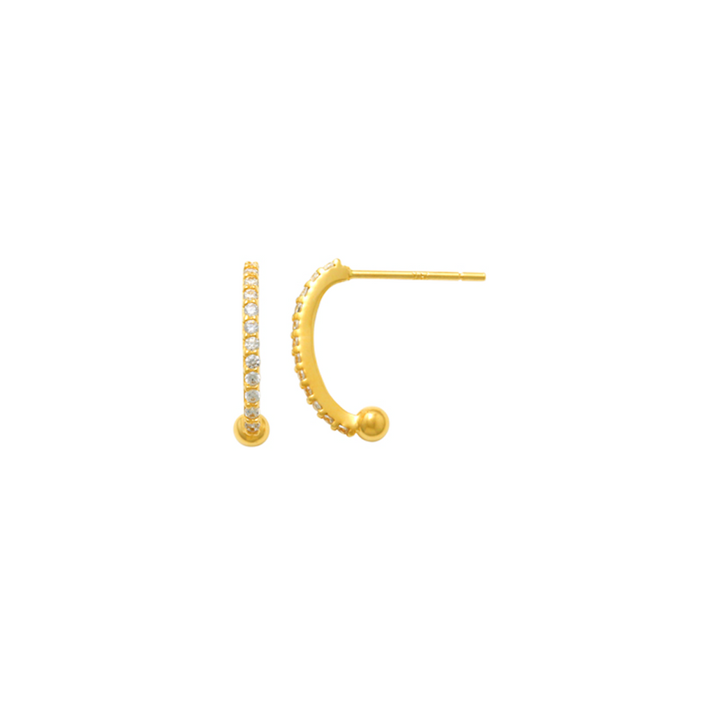 Curva Gold Earrings
