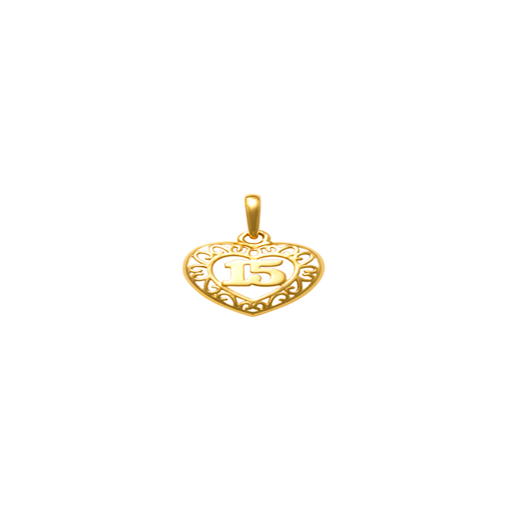 Sweet 15 Gold Pendant