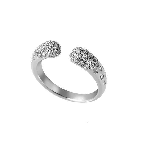 Jewelspire Diamond Cuff Ring By Piero Milano